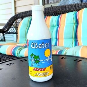 Carlton Milk Glass "Water" Bottle